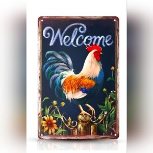 Farm Metal Tin Sign- Vintage Chicken Coop Sign